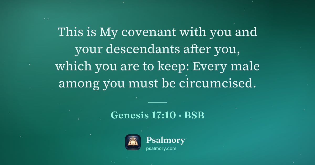 Genesis 17:10 verse artwork: This is My covenant with you and your descendants after you, which you are to keep:…