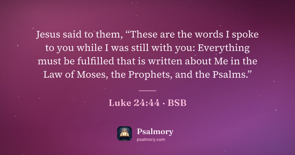 Luke 24:44 verse artwork: Jesus said to them, “These are the words I spoke to you while I was still with you:…